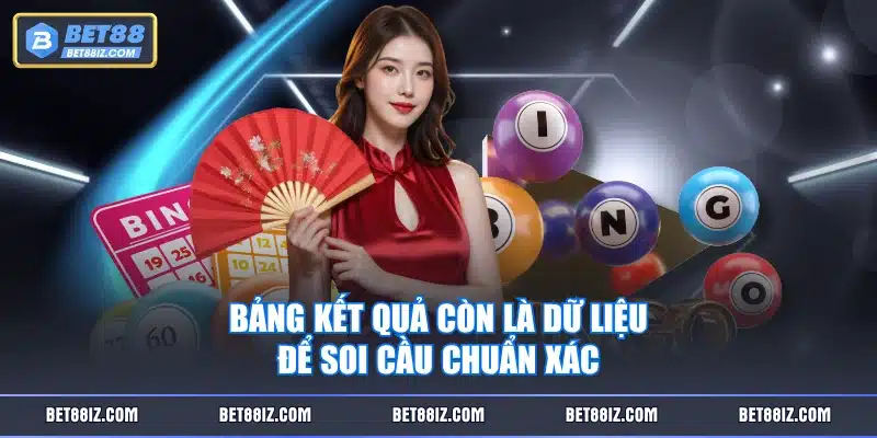 Bảng kết quả còn là dữ liệu để soi cầu chuẩn xác