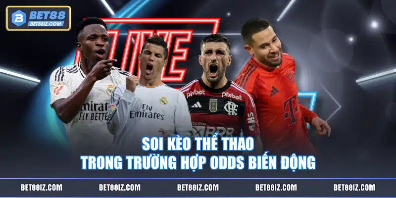 Soi kèo thể thao trong trường hợp odds biến động
